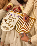 TakhleeqKar Personalized Acrylic Couple Name Plaque – Golden Wedding Gift Decor