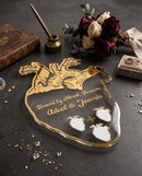 TakhleeqKar Personalized Acrylic Heart Plaque – Custom Couple Name Gift