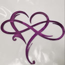 Metal Infinity Heart Art Love Wall Sign Hanging Decor for Living Room Home