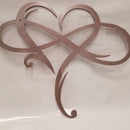 Metal Infinity Heart Art Love Wall Sign Hanging Decor for Living Room Home